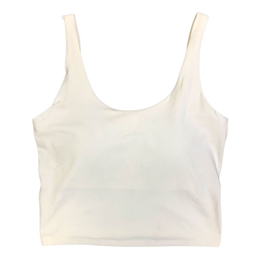 White - Member's Mark Women's Everyday Active Tank, Cropped, Wide Strap, Scoop N